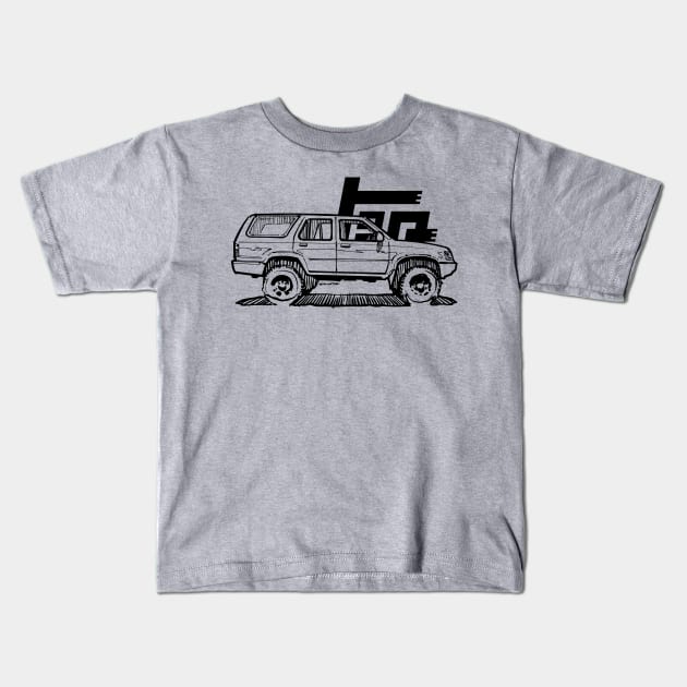 2nd Gen 4Runner TRD Kids T-Shirt by robert1117